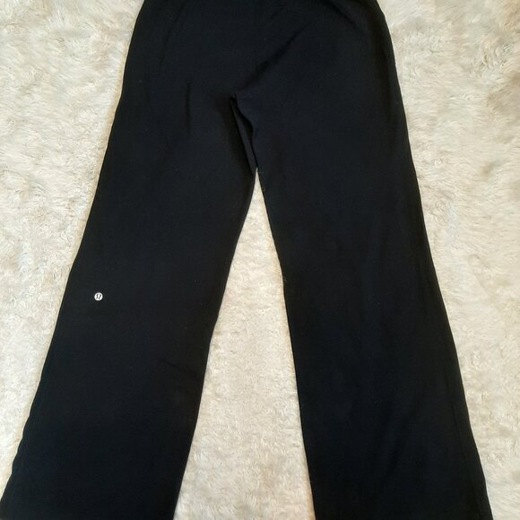 Vintage Lululemon Women's Black Groove Yoga Pants Size 6 - Picture 3 of 10